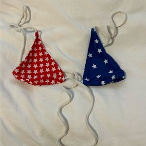 American Flag Bikini Top
